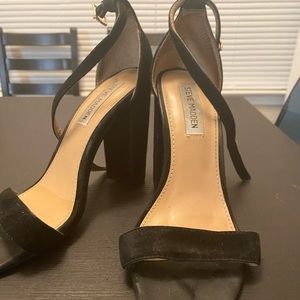 Steve Madden Black Open Toe Heels